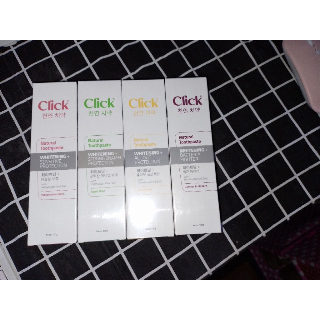 Pasta Gigi Click Natural Toothpaste Whitening