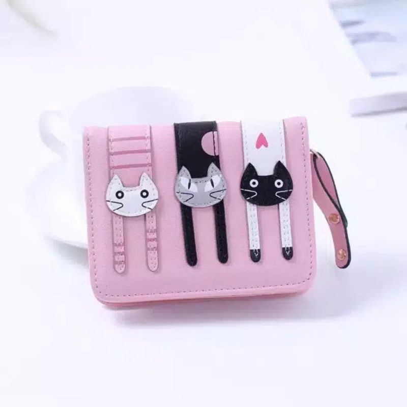 Arifirn Mini Cat Dompet - Dompet Lipat Wanita Murah