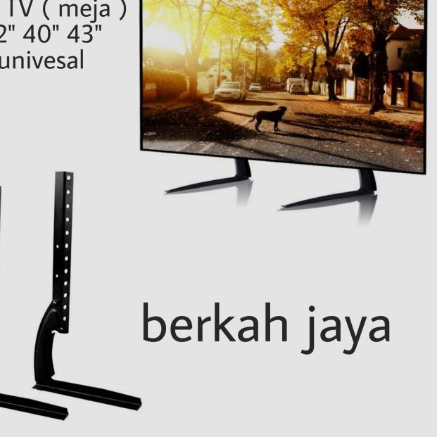 kaki tv meja bracket tv meja stend 32 - 43 inch