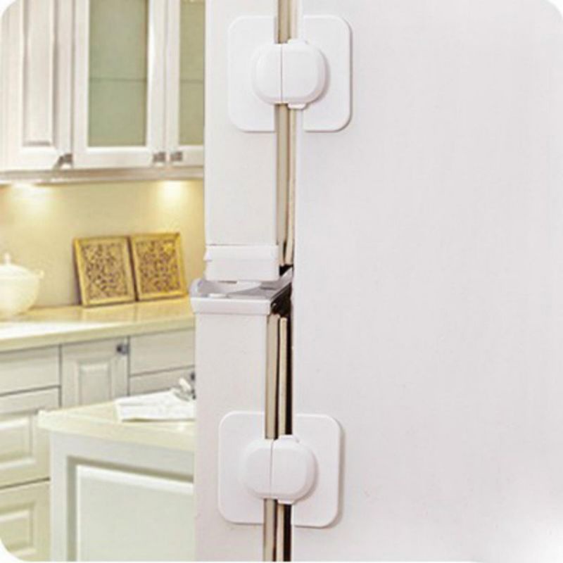 SAFETY LOCK KUNCI PENGUNCI TAMBAHAN PINTU KULKAS LEMARI DARI ANAK BAYI