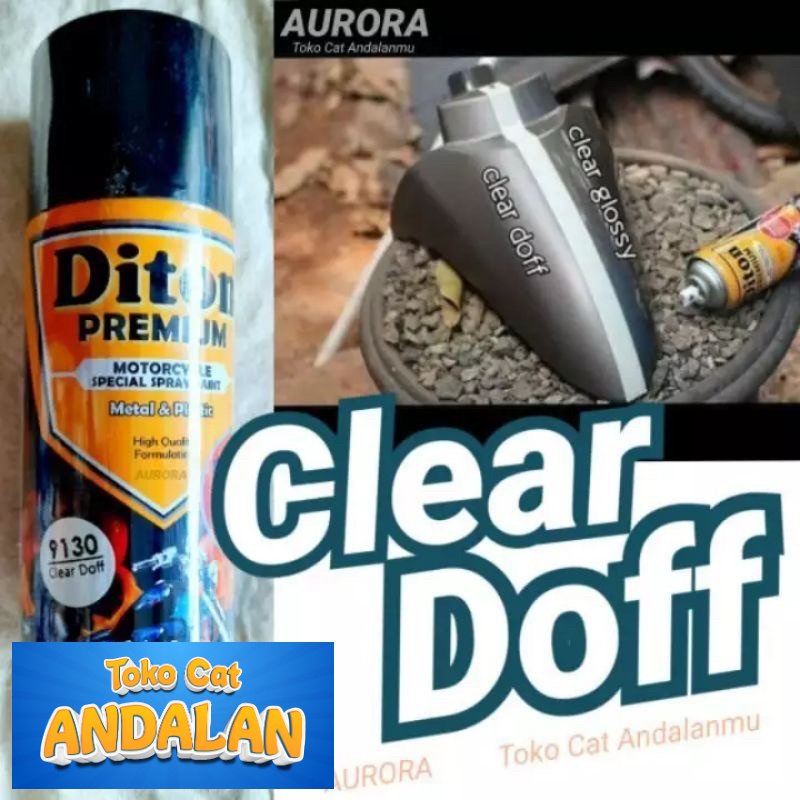 

Toko Cat Andalan - Pilox Diton Premium Clear Doff 9130 Vernis Dof 400ml Pilok Klir Dop Pernis Flat Matte Toko Cat Andalan Motor dan Mobil