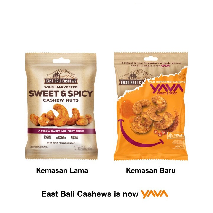 East Bali Cashew Yava Sweet &amp; Spicy Cashew Nuts - Kacang Sehat 35 gr