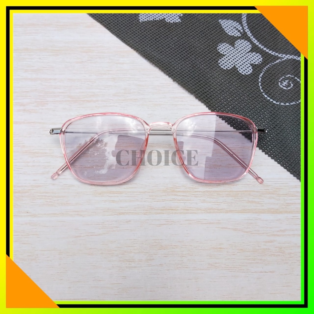 kacamata photocromic berubah warna vintage 2189 blueray anti radiasi elastis frame optik unisex fashion