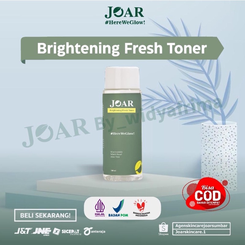 JOAR SKINCARE Paket Brightening Toner/ Paket Pencerah Wajah/ BPOM HALAL MUI (COD)