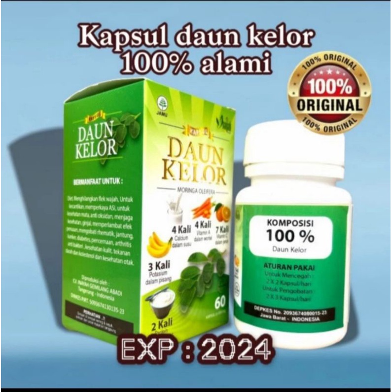 Kapsul Daun Kelor isi 60 kapsul