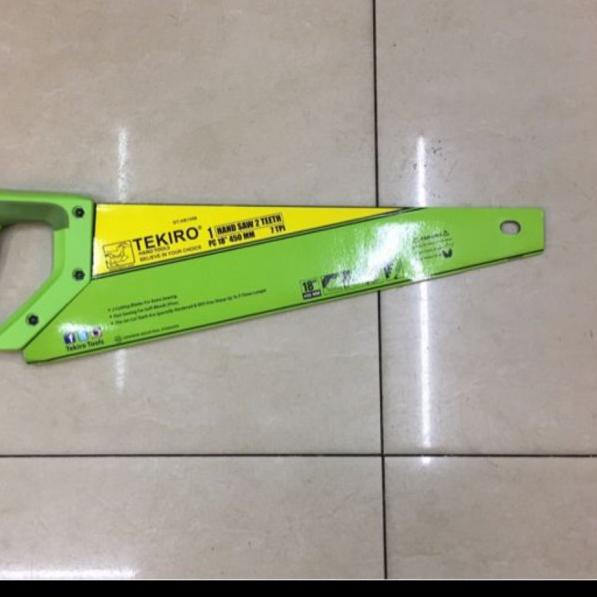 tekiro gergaji kayu 2 mata 18 in - gergaji potong tekiro