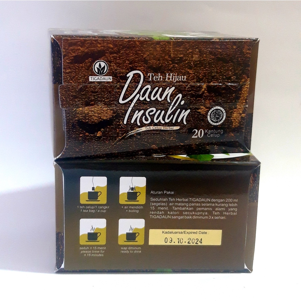 Teh Hijau Daun INSULIN Teh Celup Herbal Daun Insulin