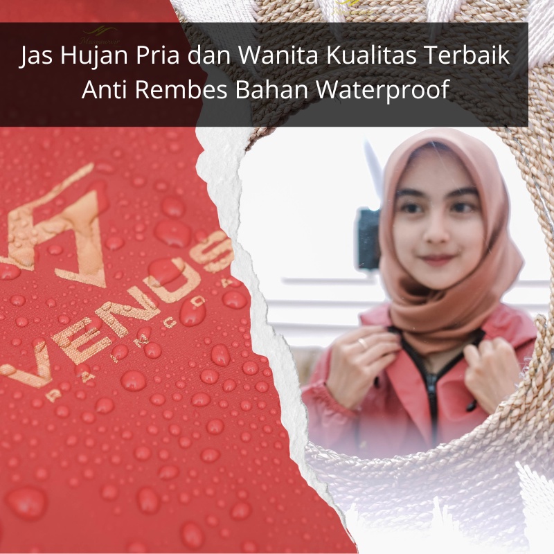 Jas Hujan Mantel Pria dan Wanita Tebal Anti Rembes Bahan PVC 0,25