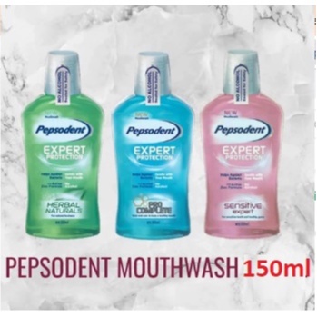 Pepsodent Expert Protection  Mount wash Obat kumur 150ml Sensitive Expert untuk gigi sensitive tanpa alkohol