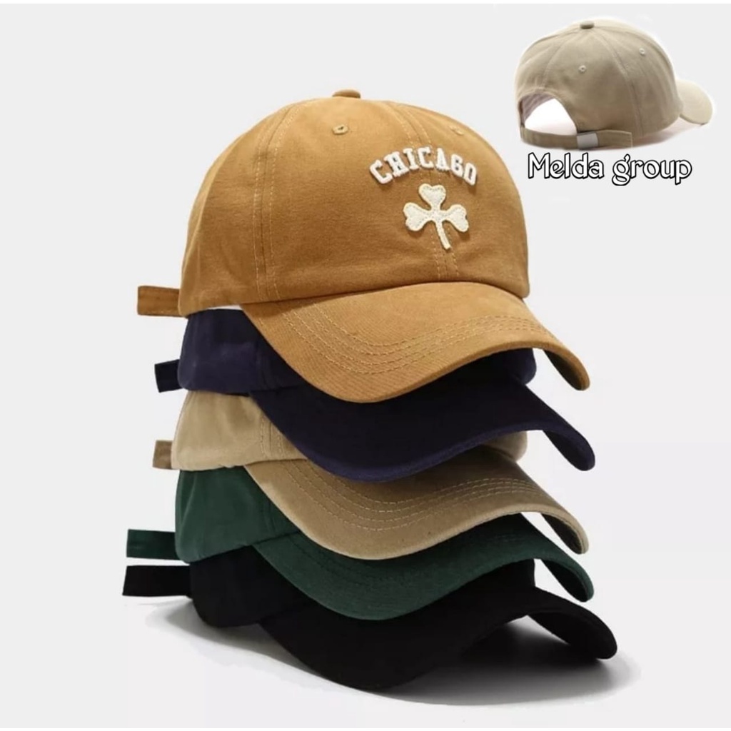 Topi Baseball Pria Caps CHICAGO / Topi Baseball Wanita Gaya Korea /Topi Baseball Hat Pria Caps CHICAGO Wanita Dewasa Premium Terbaru bahan rapel bagian bekang jepitan besi harga sesui kualitas