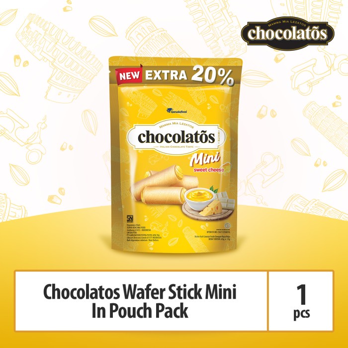 

T0P CHOCOLATOS CHEESE MINI IN POUCH 78G NICE