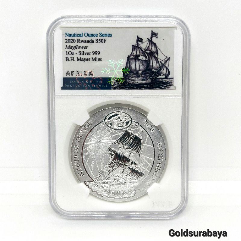 Koin Perak Rwanda Nautical Ounce 1oz Silver not antam nadir srh isilver alfath pamp