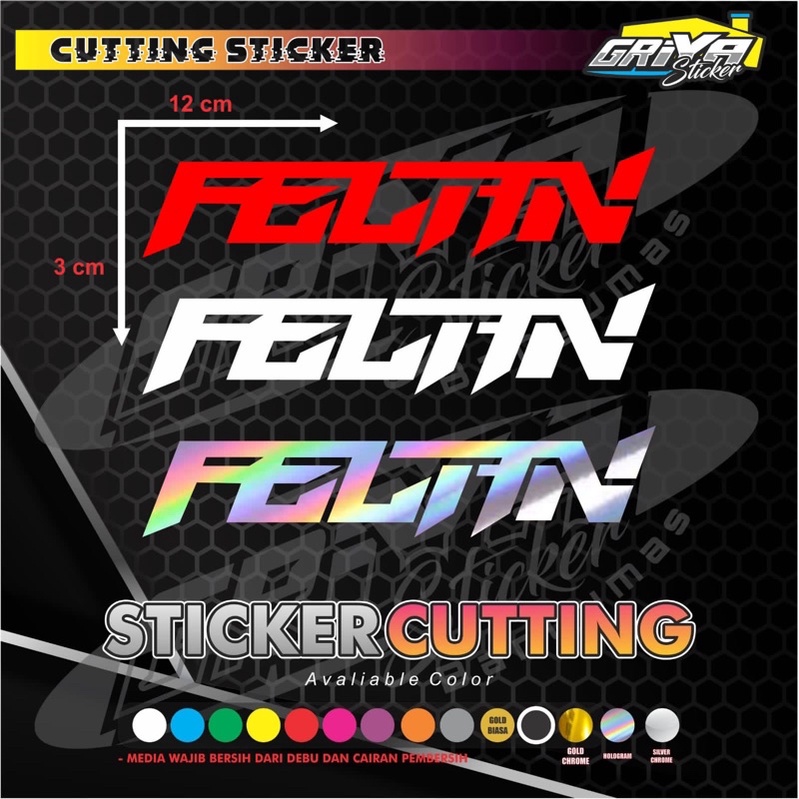 Stiker PELAN V3 Sticker cutting pelan versi 3