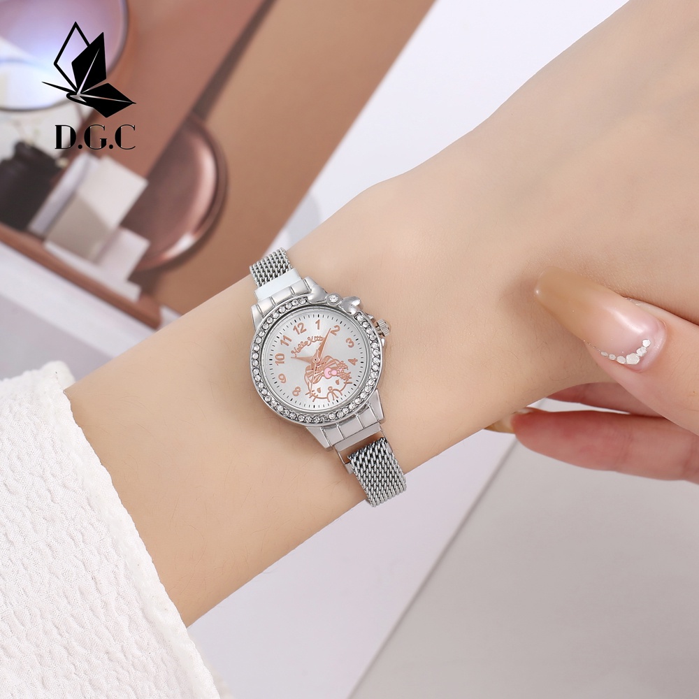 D.G.C✅Jam Tangan Wanita Analog Wanita Quartz Watch Import Murah Strap Stainless Steel W15