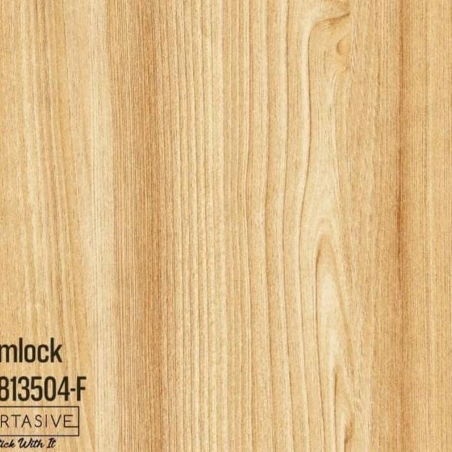 Kertasive motif kayu Deco PVC sheet stiker pelapis lemari/meja Hemlock