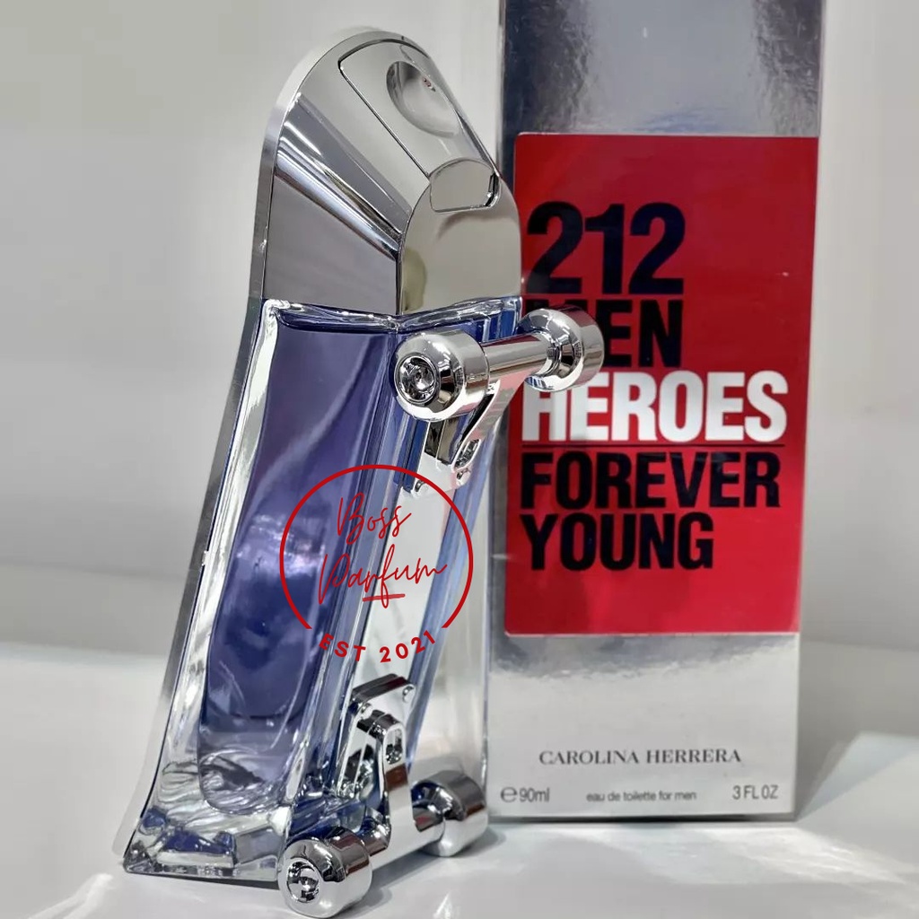 Parfum 212 Men Heroes Forever Young EDP 90ml For Man - Parfume Pria ORGINAL SINGAPORE