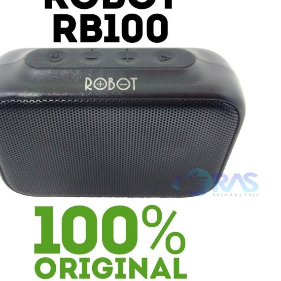 Speaker Robot RB100 DOTS Bluetooth Portable Speker Spiker Music Box - Hitam