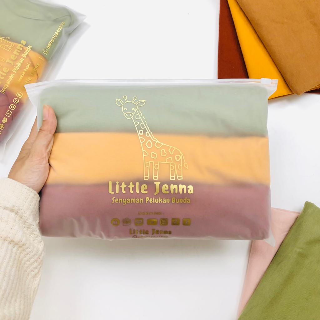 LITTLE JENNA - BEDONG BAYI PREMIUM NEWBORN SWADDLE 3IN1 (1 POUCH isi 3 pcs) EARTHTONE SERIES BABY BOY&amp;GIRL