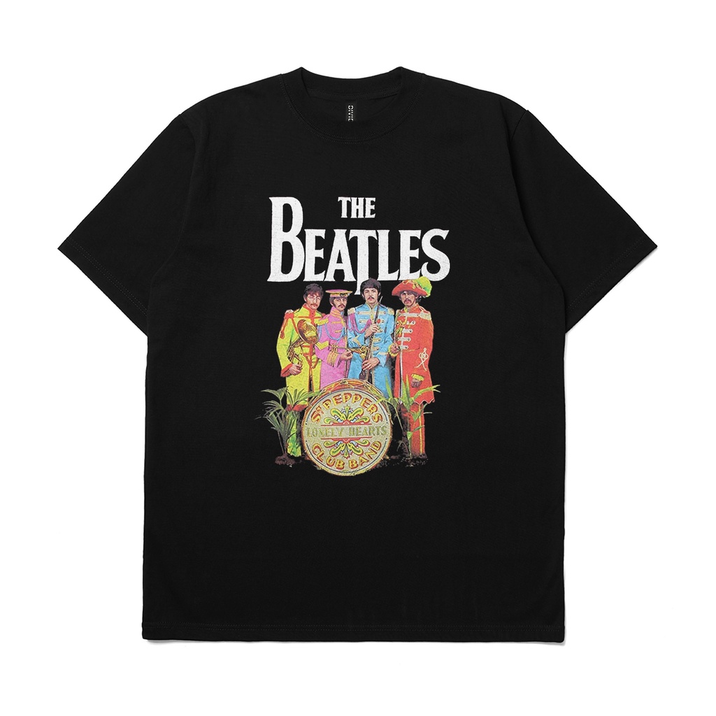 T-shirt Band The Beatles SGT Pepper Charcoal