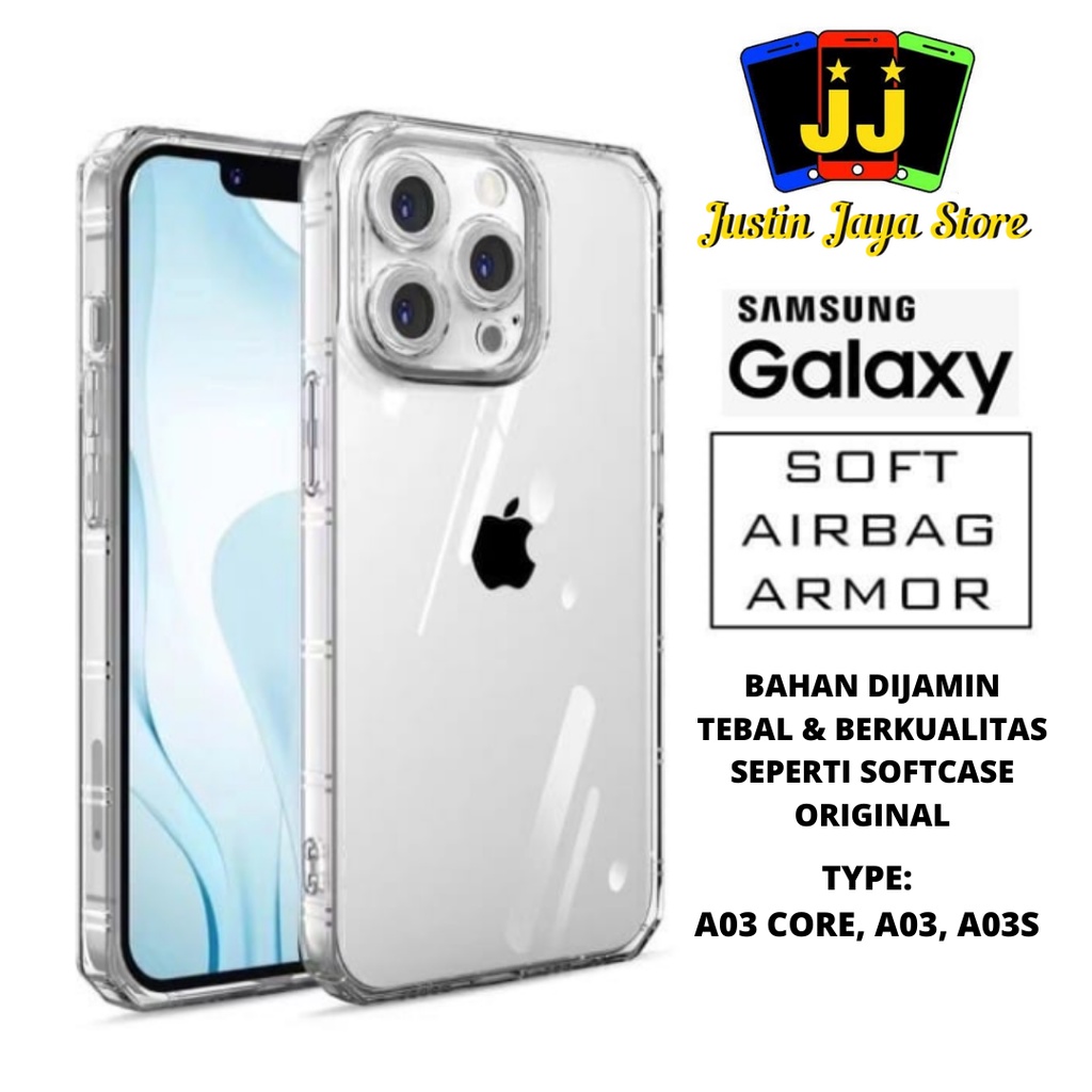 TPU CLEAR CASE PRO CAMERA SAMSUNG A03 CORE A03 A03S AIRBAG ARMOR TRANSPARAN BENING