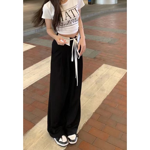 Celana Highwaist Wanita Korean Style Celana Wanita Terbaru Loose Pants Kulot Pinggang Karet