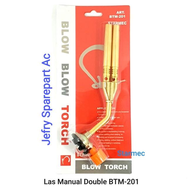 GAS TORCH DOUBLE MANUAL KEPALA LAS PORTABLE BLOW BLOW TORCH STARMEC