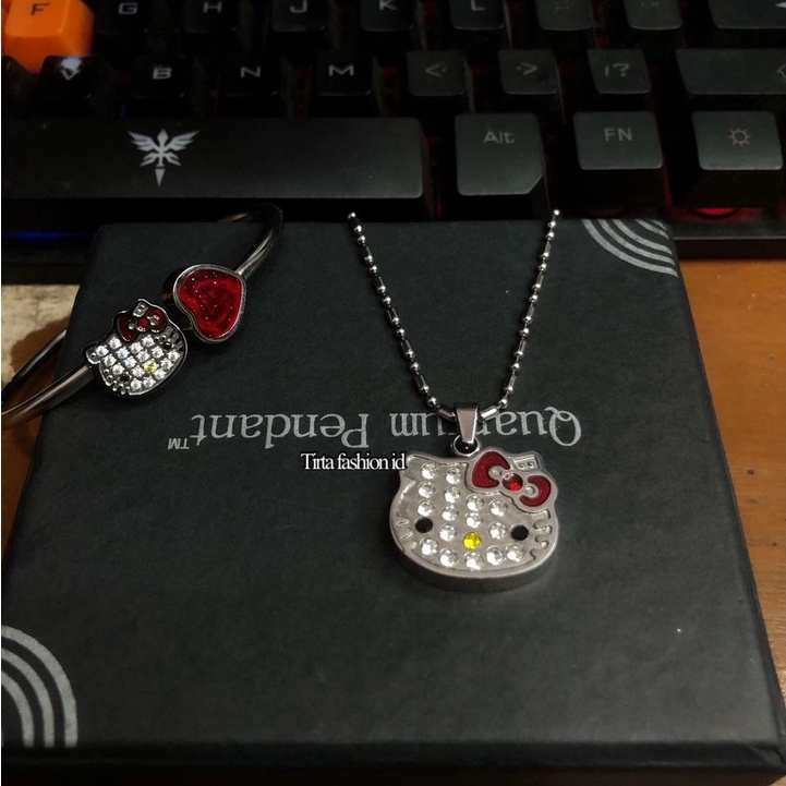 KALUNG KESEHATAN TERAPI ASLI ANTI VIRUS  KALUNG-BOX-SERTIFIKAT  Quantum pendant kalung kesehatan