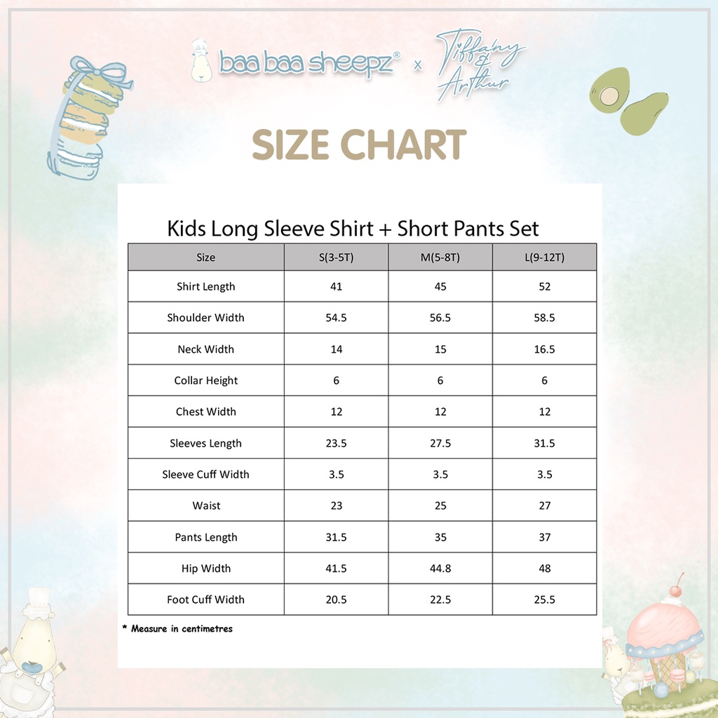 Baabaasheepz Kids Long Sleeve Shirt &amp; Shorts Pants