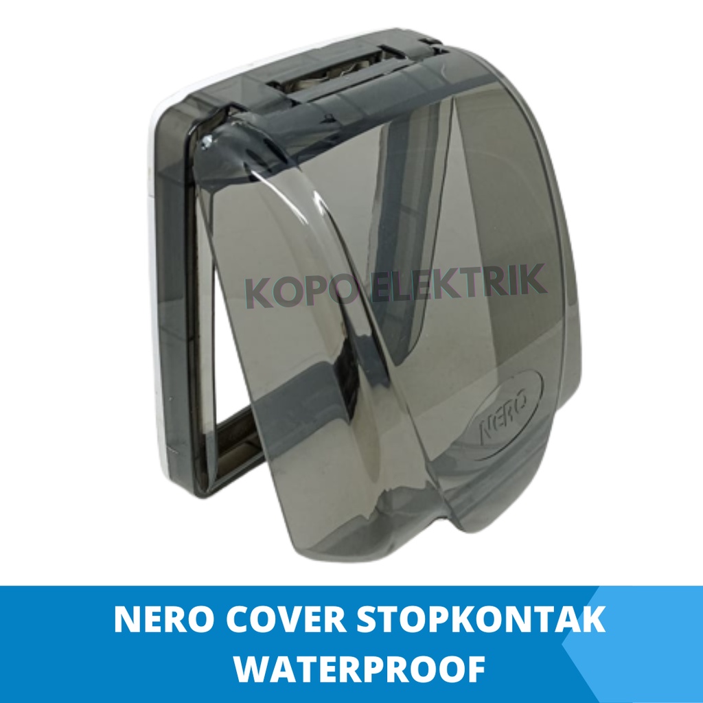 NERO stopkontak + cover waterproof DECORA - White