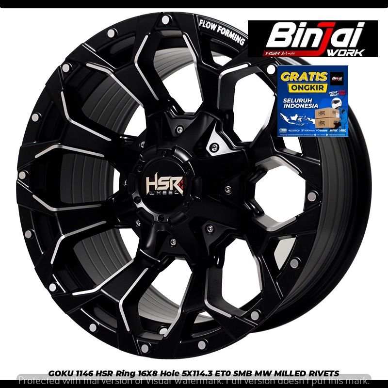 Velg Mobil GOKU HSR R16 buat Rush, Terios, Xtrail, Innova, Ertiga