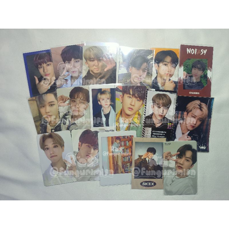 [READY] AAB CHANGBIN PHOTOCARD STRAY KIDS PC POLA MERCH BENE POB , HAN APPMUS NOEASY, I.N POLA SKZ-X