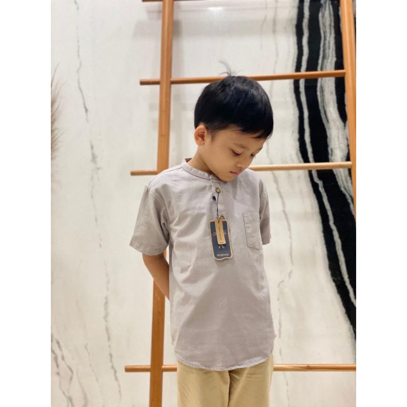 BAJU KURTA KEMEJA KOKO KEMKO ANAK KATUN ORIGINAL TERBARU LENGAN PENDEK AGERA JUNIOR