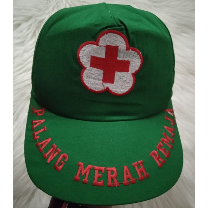 Topi PMR Hijau Bordir