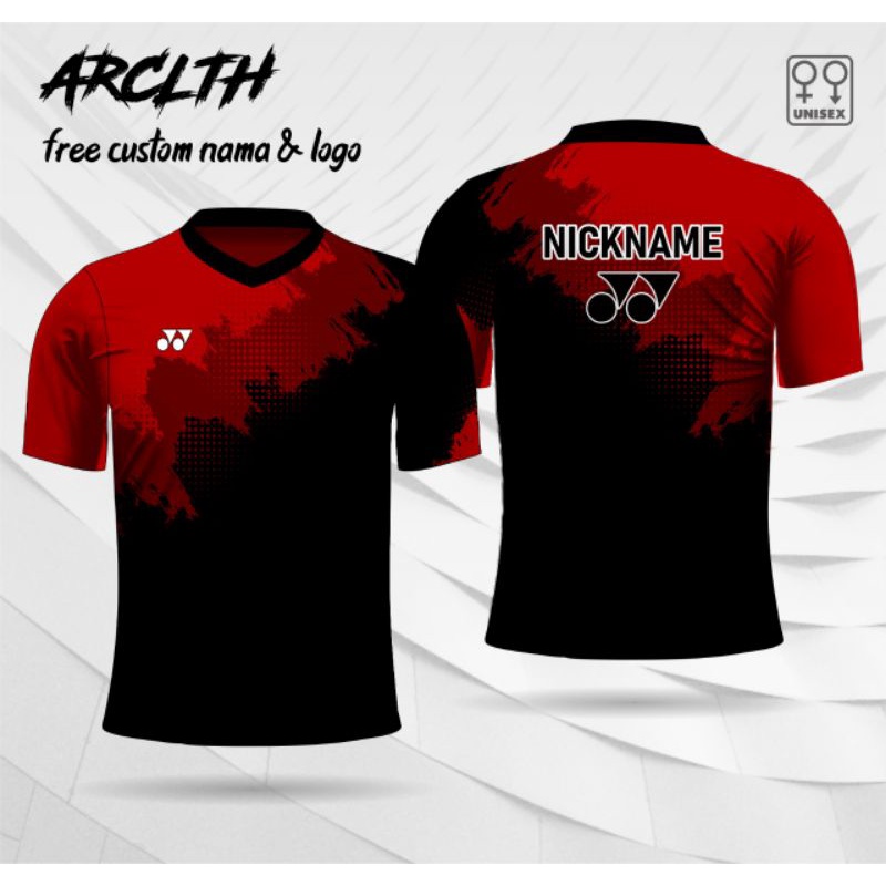 Jersey yonex Jersey badminton free custom