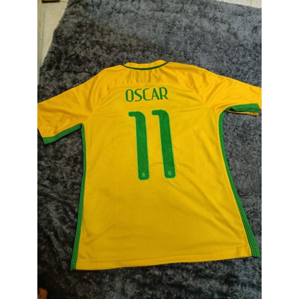 Jersey Bola Brazil 2016 Grade Ori Thailand Oscar