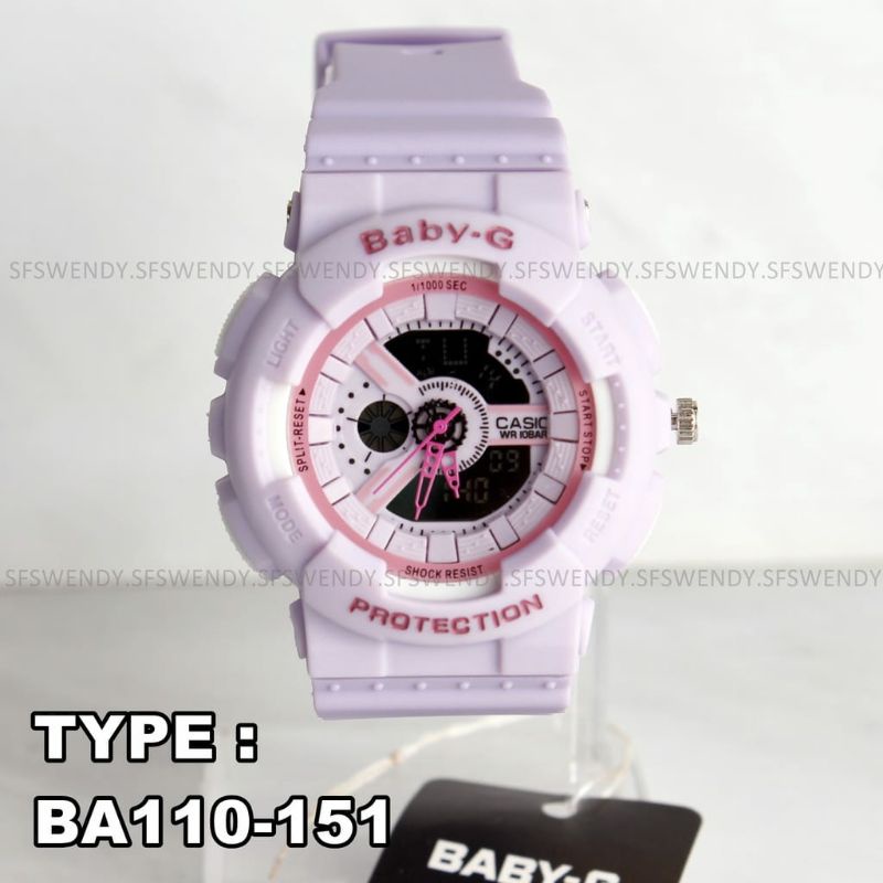 Jam Tangan Baby G BA110 Anti Air Wanita Terlaris