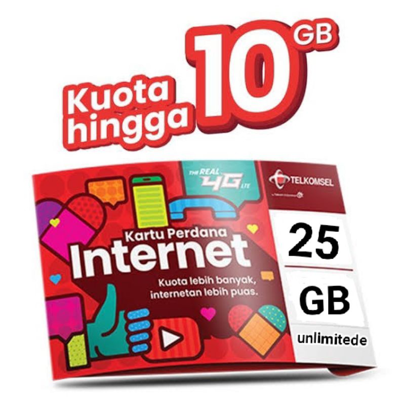 PERDANA TELKOMSEL 25GB NASIONAL