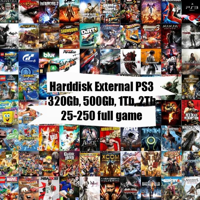 Harddisk external PS3 full game