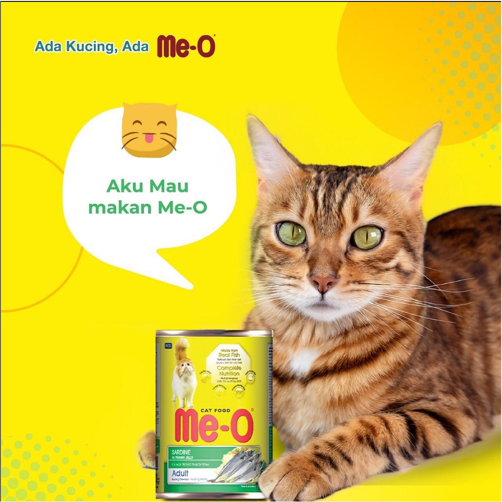 Meo 400gr Kaleng  Makanan Kucing Basah Me-O Wet Food