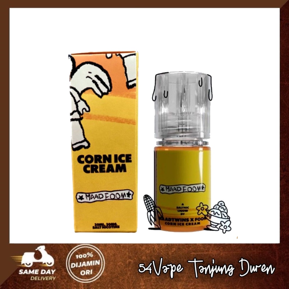 Jual MAAD FOOM CORN ICE CREAM SALT 30ML / 30MG Shopee Indonesia
