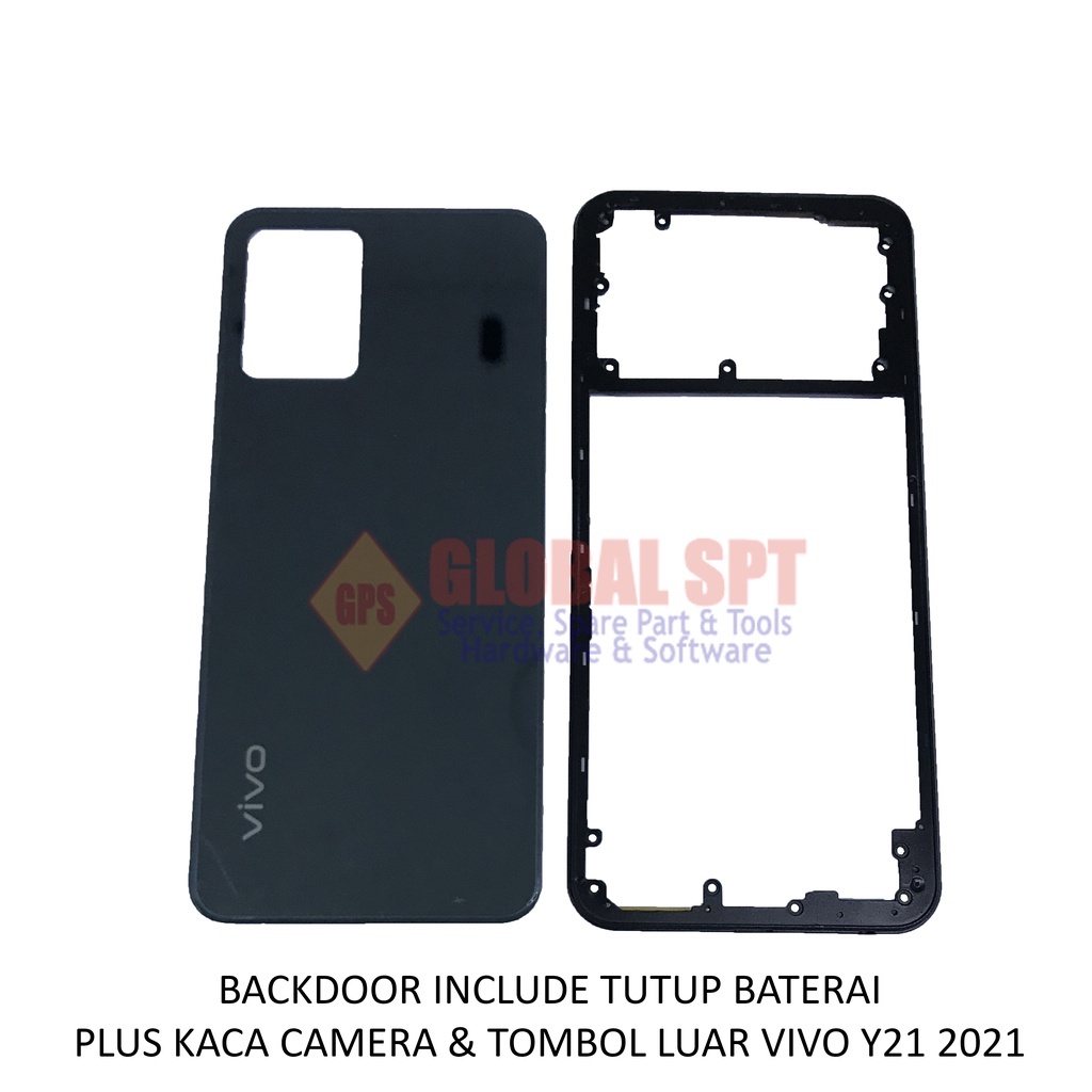 BACKDOOR VIVO Y21 2021 INCLUDE TUTUP BATERAI / BACK COVER / TUTUP BELAKANG