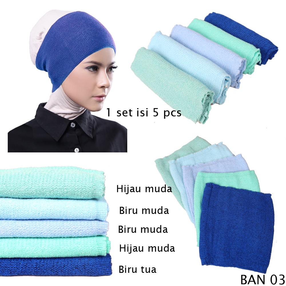 Bandana Daleman Jilbab / Daleman Kerudung Bandana Isi Pcs - BAN 08