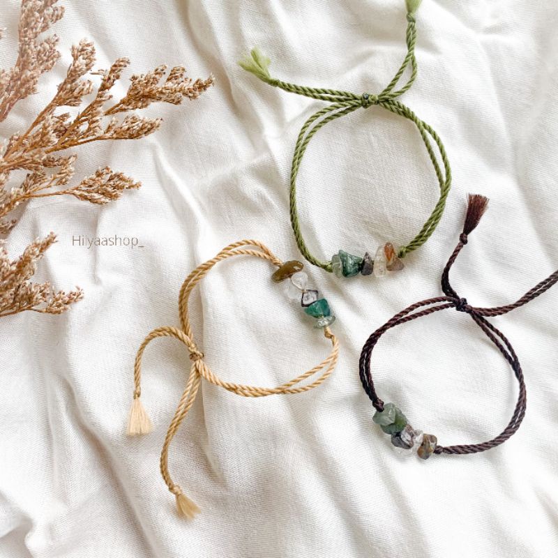 [Part 2] Gelang Tali Batu Kerikil / Gelang Batu Etnik