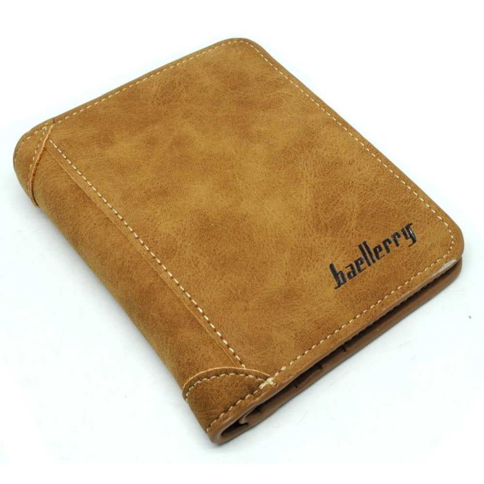 Dompet Kulit Pria Baellerry Original G1166 Lipat Vertical Berdiri 2019