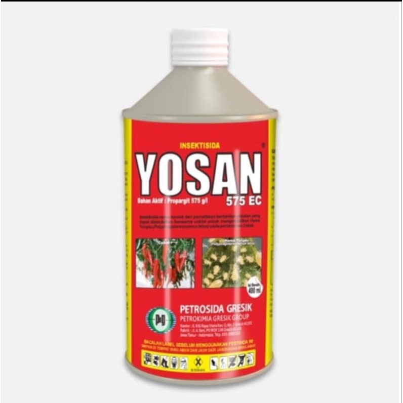 akarisida/insektisida yosan 575 ec kms 400ml obat tungau (B.A:propargit 575 ec)