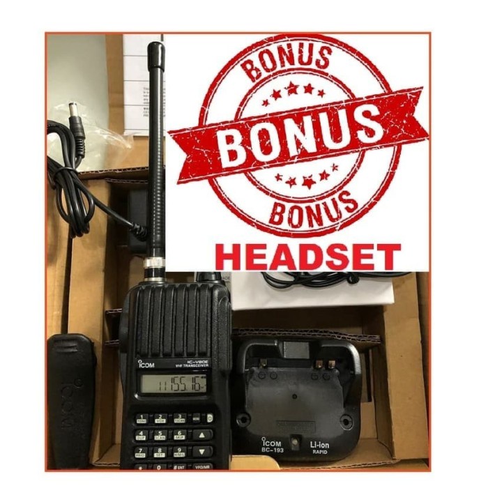 {AbdiStore} RADIO HT Icom v80 V 80 ICV80 IC-V80 Lithium VHF handy talky ICOM V80 Berkualitas