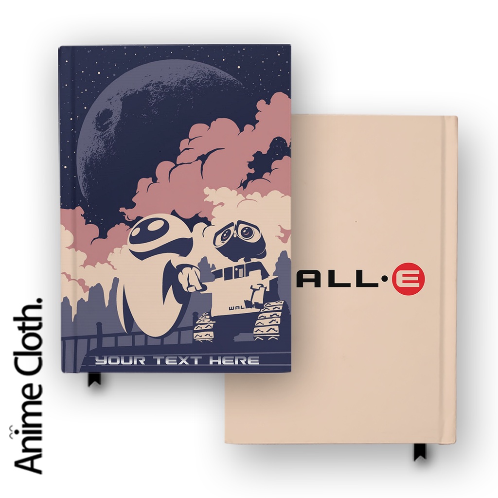 

Buku Catatan Notebook Wall E Pixar Disney 3 Diary Custom Nama Hardcover Diary Agenda A5 A6