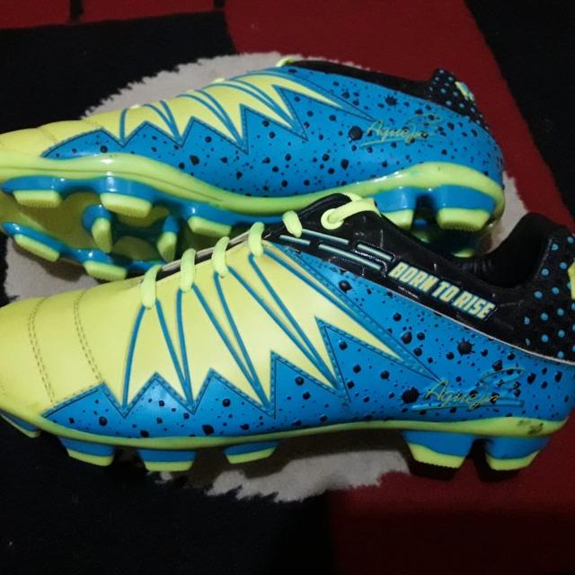 Sepatu bola FINOTTI AGUERO dijamin ORI - hijau-biru, 38