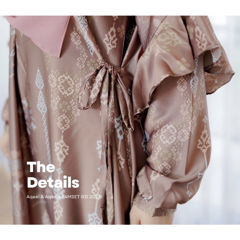 Gamis Aquela M/L/XL/XXL/JUMBO Seragaman Elegan Gamis Kondangan Gamis Raya