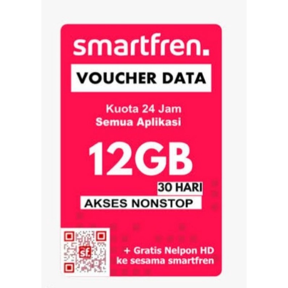 VOUCHER SMARTFREN 12GB
